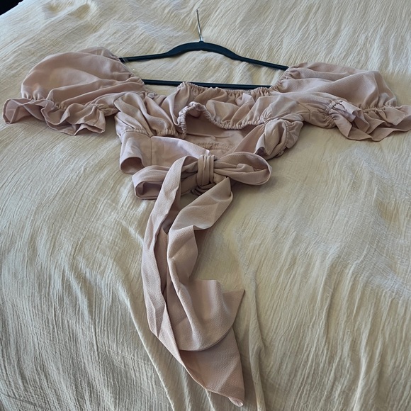 Better Be Light beige Bardot tie back - Picture 7 of 10